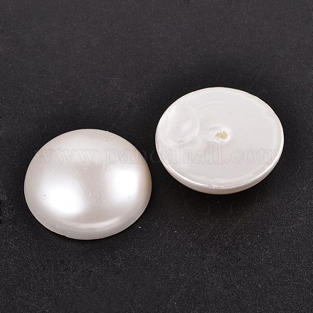 Half Round/Dome Half Drilled Shell Pearl Beads BSHE-N003-6mm-HC301-1