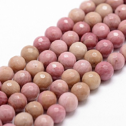 Chapelets de perles en rhodonite naturelle G-G736-10-10mm-1