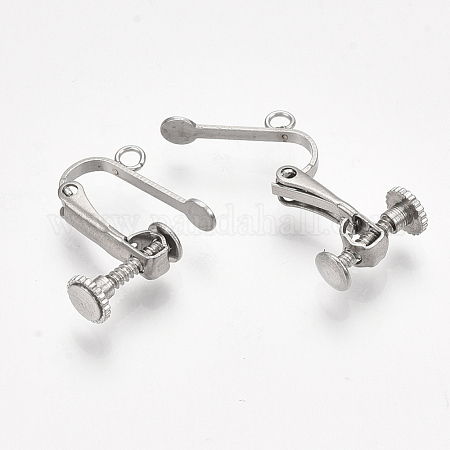 13x7.5mm SP Clip On Earring Backs-0361-30