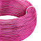 Round Aluminum Wire, for Jewelry Making, Camellia, 22 Gauge, 0.6mm, about 918.63 Feet(280m)/250g
