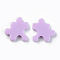 Resin Cabochons, Opaque, Puzzle, Plum, 16x16x3.5mm