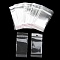 OPP Cellophane Bags with Hanging Hole, Seal Adhesive Bags, Rectangle, Clear, 10x4.5cm, Hole: 8mm, Unilateral Thickness: 0.035mm, Inner Measure: 6x4.5cm