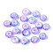 3/0 Baking Paint Glass Beads, Round Hole, Rondelle, Mauve, 5~5.5x3~3.5mm, Hole: 1.6~1.8mm, about 3750pcs/pound