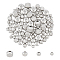 UNICRAFTALE 80 pcs 4 Sizes Stainless Steel Round Beads Spacer Beads Rondelle Beads 4~8mm Textured Beads Loose Beads Metal Spacer Beads for Bracelet Necklace DIY Jewelry Making