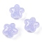 Transparent Epoxy Resin Decoden Cabochons, Glitter Star, Lilac, 17x17.5x11mm