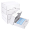 4 Grids Paper Packing Boxes, Rectangle, White, 37.5x34x11cm