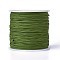 Round String Thread Polyester Thread, Chinese Knotting Cord, Dark Olive Green, 0.8mm, about 109.36 yards(100m)/roll