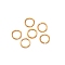 Brass Jump Rings, Cadmium Free & Lead Free, Ring, Golden, 18 Gauge, 8x1mm, Inner Diameter: 6mm