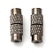 Brass Screw Clasps, Gunmetal, 12x4mm, Hole: 1mm