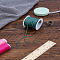 1 Roll Waxed Cotton Thread Cords, Dark Cyan, 1mm, about 10.94 Yards(10m)/roll