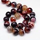 Natural Striped Agate/Banded Agate Beads Strands G-G581-12mm-19-2