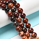 Brins de perles de jaspe en peau de serpent rouge naturel G-H298-A02-04-2