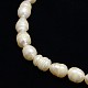 Fili di perle di perle d'acqua dolce coltivate naturali PEAR-L001-E-20-2