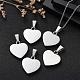 Fashionable 304 Stainless Steel Stamping Blank Tag Pendants STAS-J002A-01-6