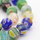 Round Millefiori Glass Beads Strands LK-P025-03-2