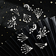 SUNNYCLUE 1 Box 12Pcs 6 Styles Moon Star Charms Bulk Stainless Steel Planet Pendants Metal Galaxy Dangle Pendant for Jewelry Making Charms Earrings Bracelets Crafts Supplies STAS-SC0003-02-4