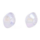 Electroplate Acrylic European Beads OACR-N010-069-4