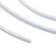 スエード調コード  フェイクレース  模造革でカバー片側  ホワイトスモーク  2.7x1.4mm  約98.42ヤード（90m）/ロール LW-JP0005-21-5