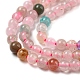 Chapelets de perles en quartz de rutile naturel G-A097-B14-03-3