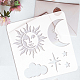 Fingerinspire Sonne-Mond-Schablone zum Malen DIY-WH0391-0211-3