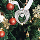 Creatcabin ali d'angelo ornamenti commemorativi decorazioni natalizie da appendere le tue ali erano pronte ma il mio cuore non era ciondolo a forma di cuore regalo di memoria per la perdita dei propri cari mamma papà decorazione natalizia PALLOY-WH0102-009-6