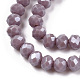 Chapelets de perles en verre électroplaqué&nbsp;EGLA-A034-P3mm-A12-3