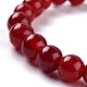 Bracciali elasticizzati di perle di giada naturale tinte BJEW-G633-B-3