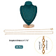 Nbeads 20 шт. 304 ожерелья-цепочки из нержавеющей стали для мужчин и женщин MAK-NB0001-13-2