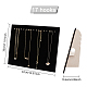 Fingerinspire Halsketten-Anzeigetafel aus schwarzem Samt mit 17 Haken 14.5x11.8x4-Zoll-Halsketten-Display-Halter rechteckiger Halsketten-Display-Ständer Halsketten-Organizer für die Show NDIS-WH0010-02B-2