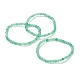 Природные зеленые браслеты простирания авантюрин бисером BJEW-D446-A-34-1