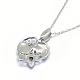 925 подвесные стерлингового серебра ожерелья NJEW-F246-12P-3