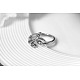Модные кольца из экологически чистого сплава с чешскими стразами из настоящего платинового покрытия RJEW-AA00319-8-P-2