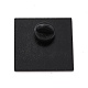 ジムモードワードエナメルピン  バックパックの服のための正方形の合金エナメルブローチ  電気泳動黒  貝殻色  29x30x10mm  ピン：1mm JEWB-O008-E01-2