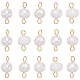 Sunnyclue 30 piezas encantos de conector de perlas de agua dulce cultivadas naturales FIND-SC0005-40-1