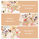 2 ヤードのポリエステル刺繍花柄メッシュ生地  服飾材料  カラフル  9-7/8インチ（250mm） OCOR-WH0058-56A-4