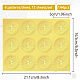 12 hoja de pegatinas autoadhesivas en relieve de lámina dorada. DIY-WH0451-038-2
