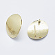 Brass Stud Earring Findings X-KK-G331-28G-NF-2