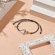 Bracelet en perles de verre tressé triangle tressé BJEW-MZ00026-02-2