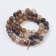 Natural Agate Beads Strands G-G580-8mm-10-2