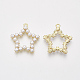 Colgantes de perlas de imitación de plástico abs PALLOY-T071-067-2