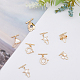 DICOSMETIC 14 Sets 7 Styles Golden T-Bar Jewelry Clasp Toggle Clasps Ring Connector Star Round Heart Bracelet Closure Clasps Brass OT Fastener Clasps for Necklace Jewelry Making KK-DC0002-63-4