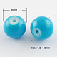 Painted Glass Bead Strands DGLA-S071-6mm-12-1