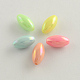Plaqué couleur ab perles acryliques de riz X-SACR-Q106-09-1