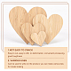 Tablas de madera en forma de corazón olycraft para pintar AJEW-OC0001-94-4