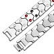 Bracelets de bande de montre de chaîne de panthère d'acier inoxydable de Shegrace JB673A-5