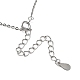 Piezas de collar de cadenas tipo cable de plata de ley 925 chapadas en rodio STER-B001-01P-2