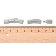 Spalte 304 Edelstahl matt Bajonett Halskette Spangen STAS-I013-4mm-A-4