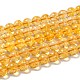 Natürlichen Citrin Perlen Stränge G-E326-10mm-01-1