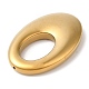 電気メッキ合成非磁性ヘマタイトペンダント  楕円形のチャーム  黄金メッキ  34x23.5x2mm  穴：1mm G-E597-05A-2
