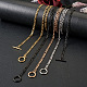 Yilisi 8pcs 8 style 304 chaînes figaro en acier inoxydable colliers et bracelets SJEW-YS0001-02-6